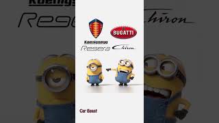 Koenigsegg Regera VS Bugatti Chiron minions style funny#trending #tiktok #status #funny #foryou#fyp screenshot 4