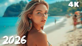 Beach Tropical Escape 🌺 Chill Deep House Tropical Summer Ocean Relax 4K UHD 2026 | Blue Shore Beats