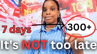 JAMB is in 7 Days ! Here's how to SCORE 250+ with limited time