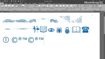 តិននិចប្រើប្រាស់ Symbols និង Special Character ក្នុង Microsoft Word | Rean Computer101