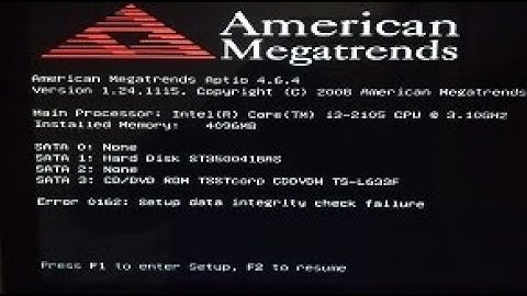 How to fix setup data integrity check failure ERROR 0162.(easy)
