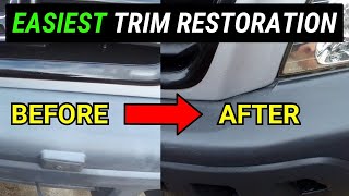 How To Restore Your Car's Faded Plastic Trim PERMANENTLY