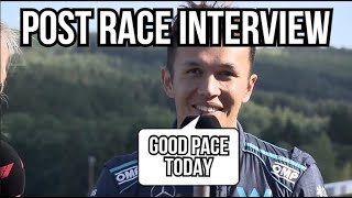 ALBON Post Race Interview SPA 2022