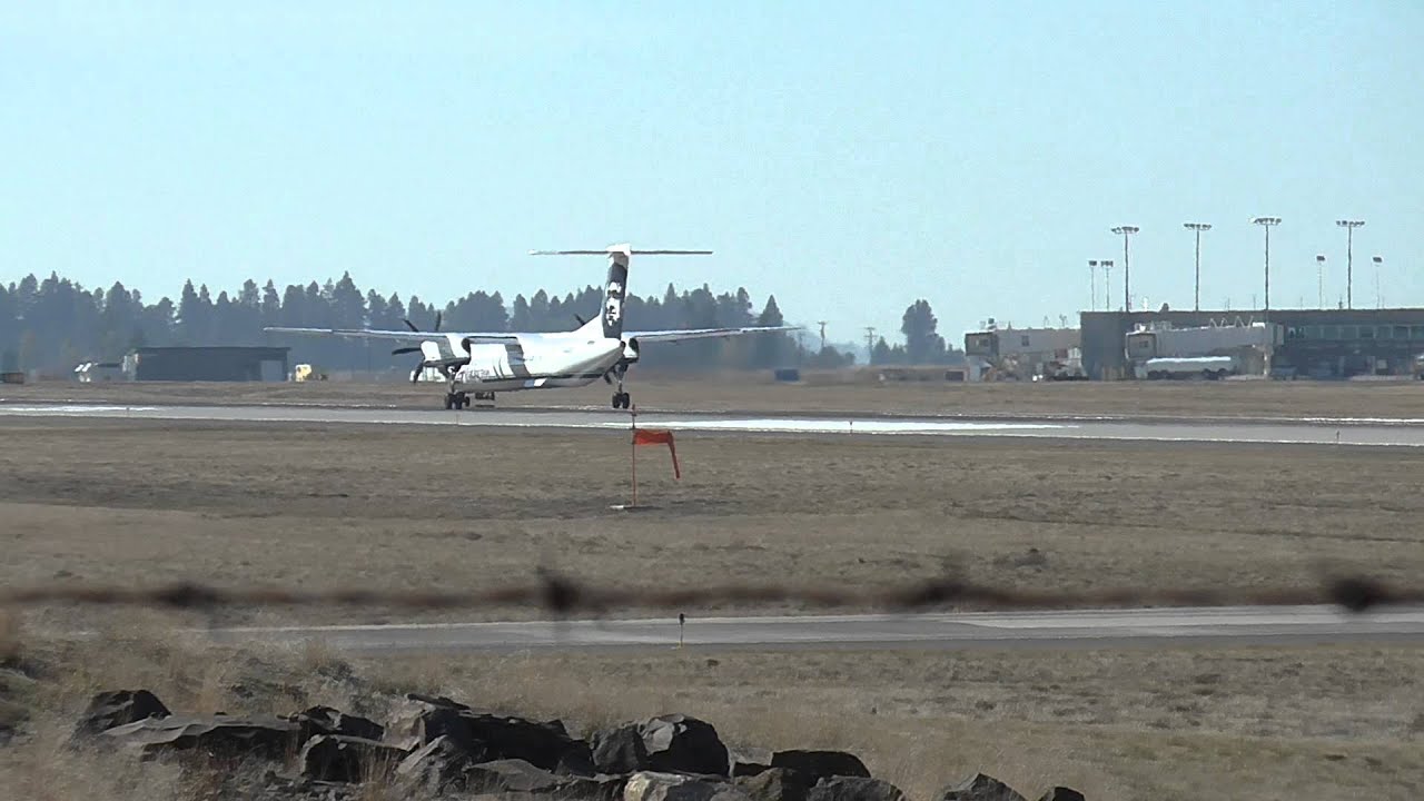 Alaska Airlines (Horizon Air) Dash 8-Q400 Departure from Spokane, WA (KGEG)