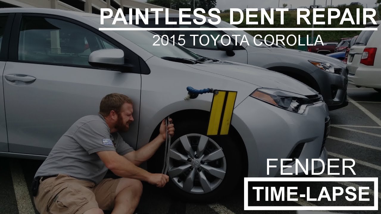 Pittsburgh, PA Mobile Paintless Dent Repair 2015 Toyota Corolla - YouTube