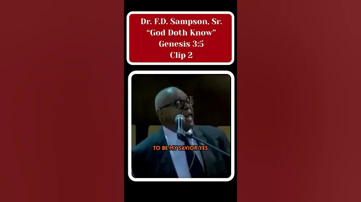 Take Us To Calvary | Dr. F.D. Sampson, Sr.| Friendship MBC | #shorts