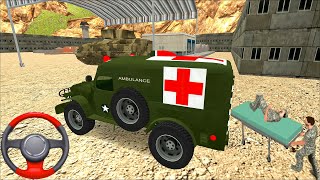 US Army Rescue Ambulance Simulator - Transport Injured Soldier! Android gameplay screenshot 2