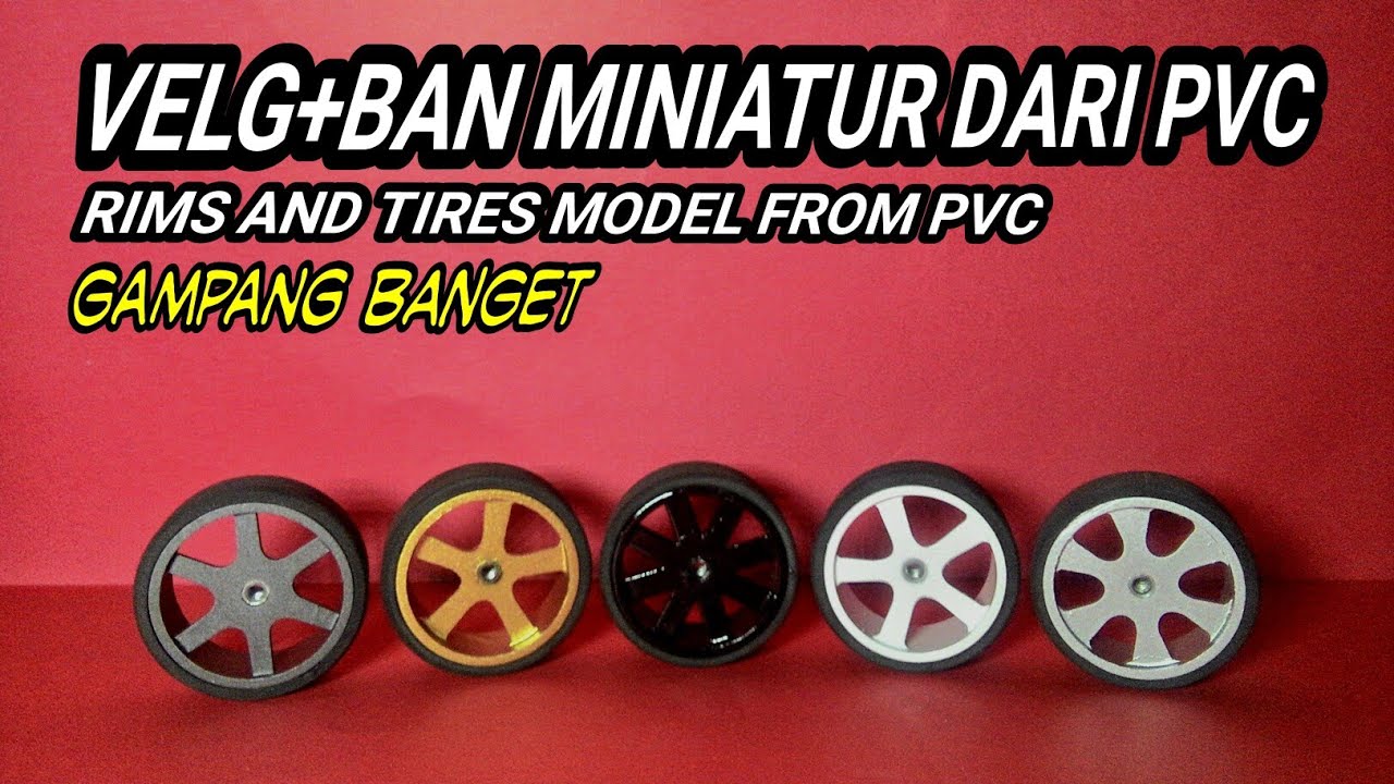 cara mudah membuat velg+ban miniatur dari pipa pvc/how to make a 1:18 scale model rim from pvc??