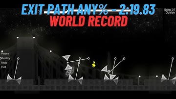 Exit Path Any% Speedrun (2:19.83) [World Record]