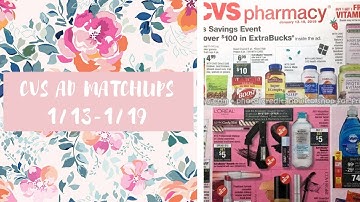 CVS Ad Matchups 1/13-1/19