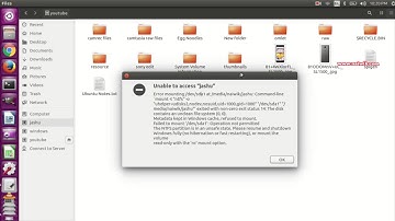 Fix Unable to access Windows NTFS drive partition in Ubuntu 16.04 | Error mounting Ntfs drive