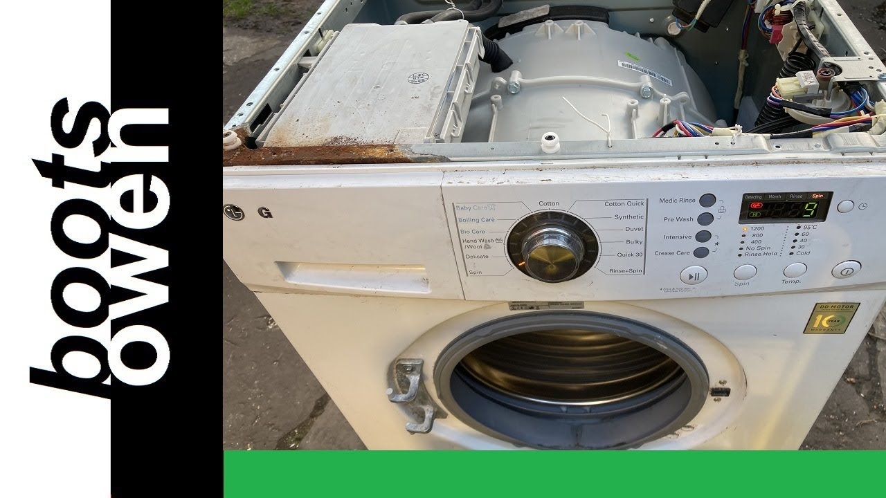 LG washing machine spin test no door YouTube