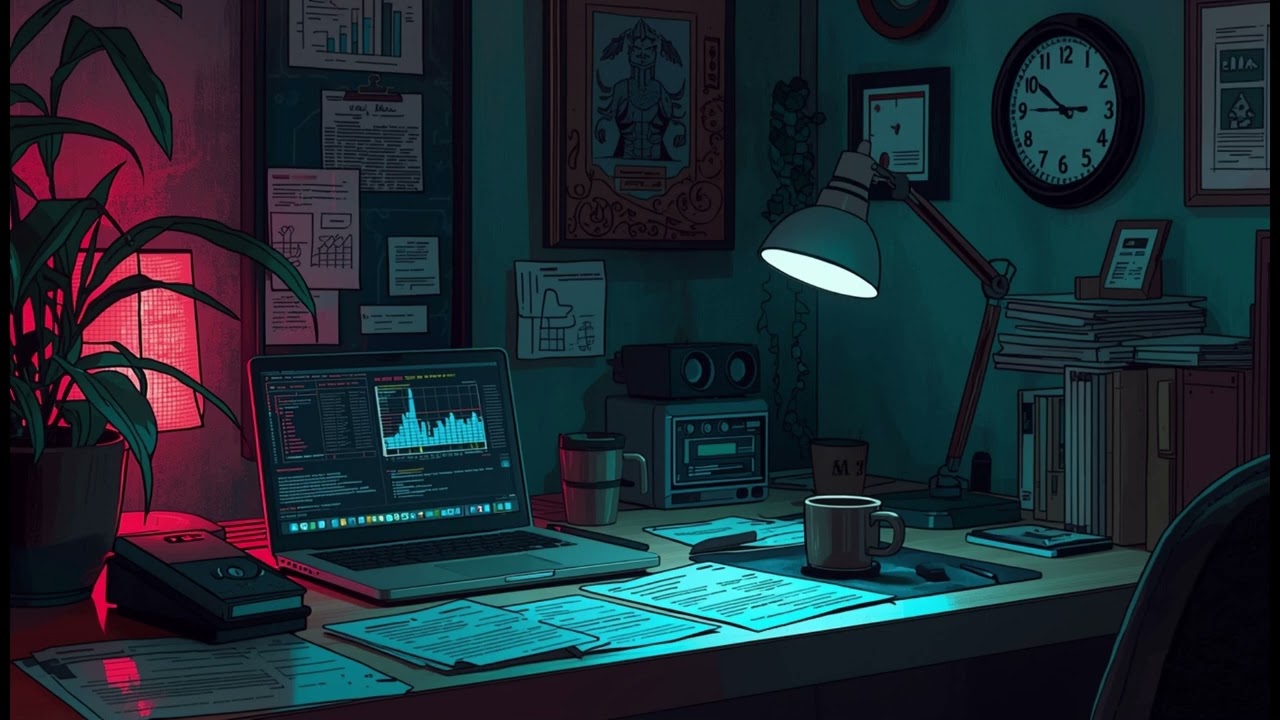 Evening Study Music for Tired Students | Calm Focus After Long Day | 45 Min