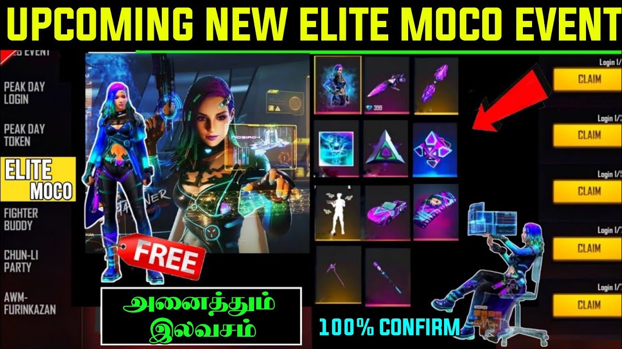 Elite moco event free fire tamil | How to get elite moco free fire | Elite moco free rewards