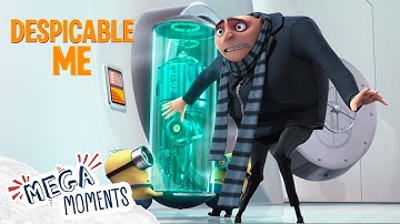 Stealing The Shrink-Ray From Vector 🥷 🩳 | Despicable Me | Movie Moments | Mega Moments