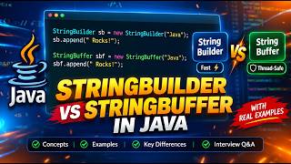 StringBuilder vs StringBuffer in Java | Mutable Strings, Thread Safety & Performance | Core Java