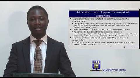 UGBS 208 : SESSION 1- DEPARTMENTAL ACCOUNTING