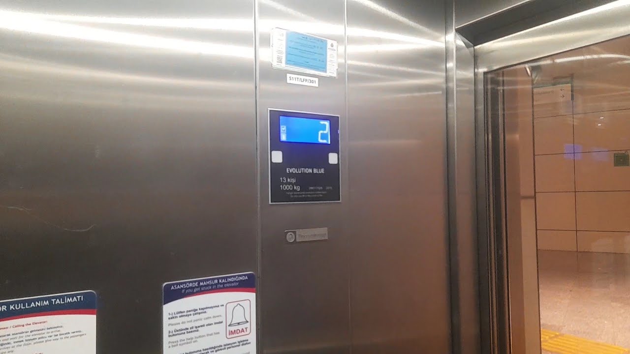 [Retake] VERY RARE 2018 Thyssenkrupp Evolution Blue Lift – Sarıyer, Istanbul, Turkey