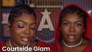 Don’t drink Cutwaters while doing your makeup!! | ATLANTA DREAM WNBA PLAYOFFS Inspired Makeup Look