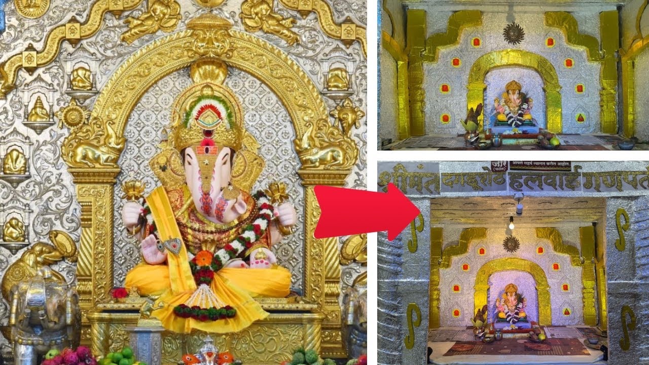 Simple & Attractive Ganpati Decoration Ideas at Home | Easy DIY Festival Decor I Ganesh Chaturthi