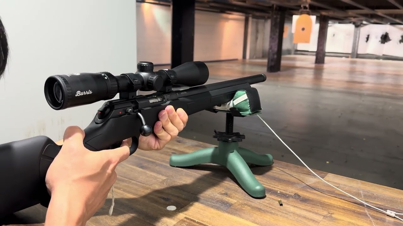 try shooting of 0.22 rifle