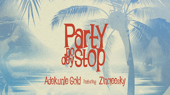 Adekunle Gold - Party No Dey Stop ft. Zinoleesky (Official Lyric Video)