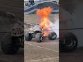 Zombie monster truck catches fire! #monsterjam #stunt #fire #sendit #motorsport #monstertruck