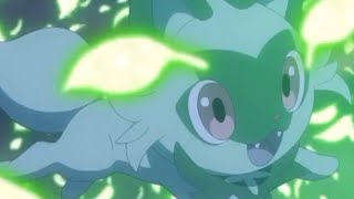 Sprigatito learns leafage! (Pokemon Horizons)