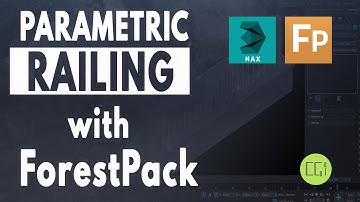 🏕️ RAILING FOREST PACK 3Ds Max - How To Create - Super Simple Tutorial