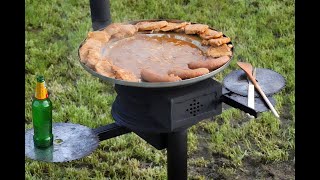 Homemade COOKING STOVE From OLD CAR RIMS ?!