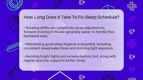 How Long Does It Take To Fix Sleep Schedule? - The Personal Growth Path