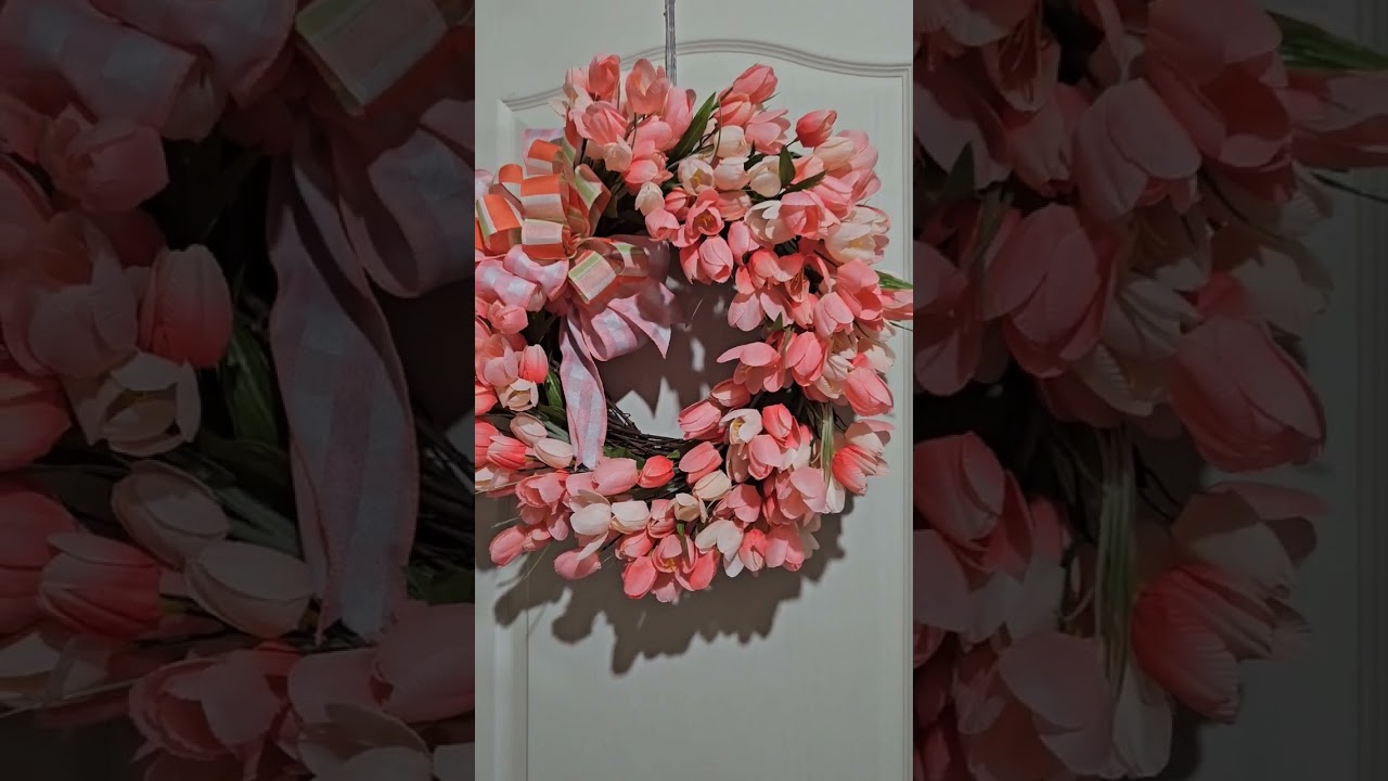 Simple tulip wreath 