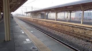 (音量注意)大垣駅3番線 特急しらさぎ10号名古屋行き 681系到着
