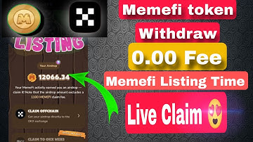 How To Withdraw Memefi Token To Okx Web3 Wallet😍 2024