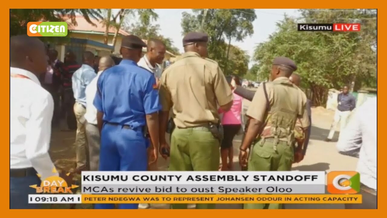 citizen tv live stream kenya Kisumu County Assembly standoff