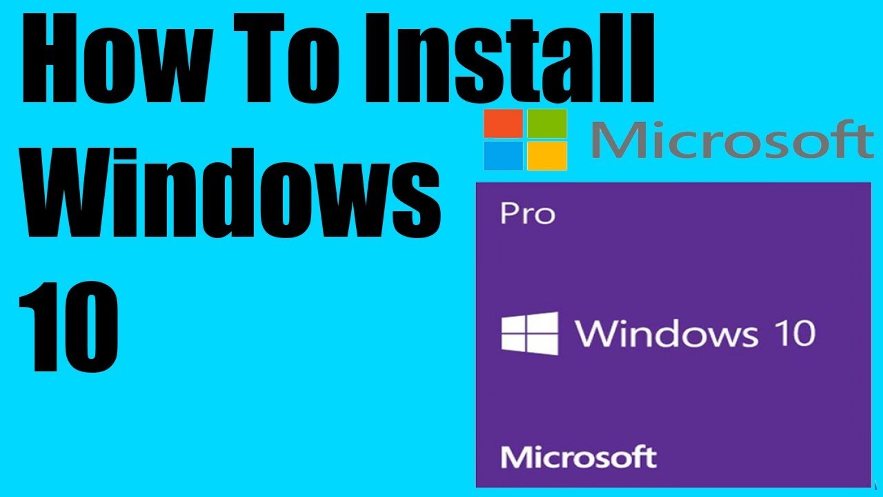How to install Windows 10 with no OS - YouTube