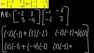 Alg2: Multiplying Matrices (2x2) | (Step-by-Step)