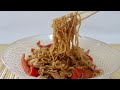 Fideos chinos o noodles con pollo y verduras  muy fcil y rpido