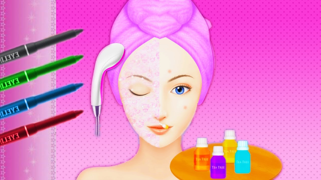 Fun Care - Makeover Learn Colors Kids Games Hair Salon SPA Dress up - Play Angelina's Salon Gameplay