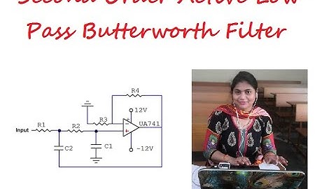 Second Order Active Low Pass Butterworth Filter