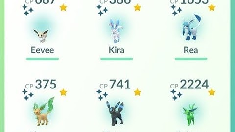 Every Shiny Eevee Evolution on Pokémon GO Community Day
