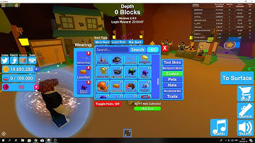 Mining Simulator Buying 9 Legendary Hat Crate Crates For my 1000 tokens