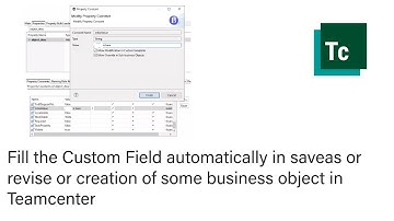 Fill the Custom Field automatically in saveas or creation of some business object in Teamcenter