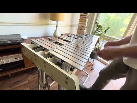 1960s Jenco Vibraphone White Marine Pearl With Vibrato