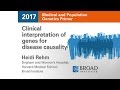 MPG Primer:  Clinical interpretation of genes for disease causality (2017)