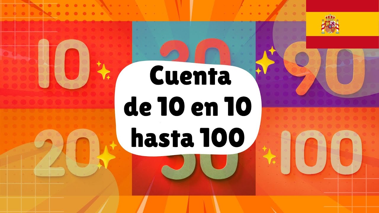 Count By Tens Up To One Hundred In Spanish Cuenta De 10 En 10 Hasta