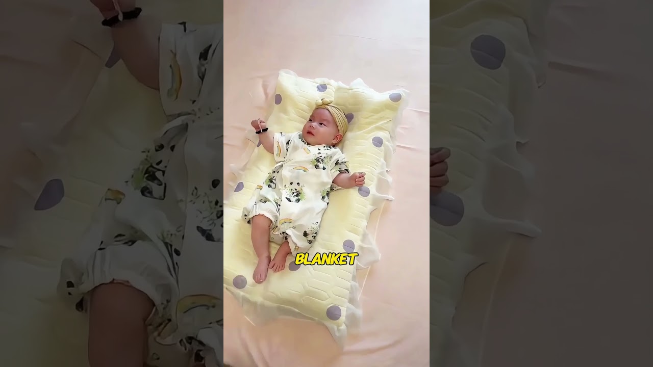 Dad builds a crib for the baby