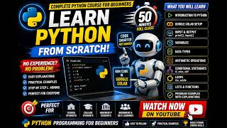 Python Programming Complete Tutorial | Perfect for School, College & University Students
