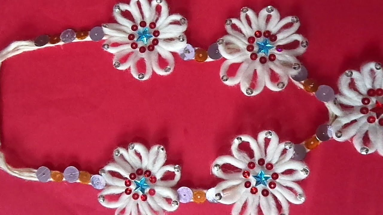 How to make Cotton garland at home YouTube