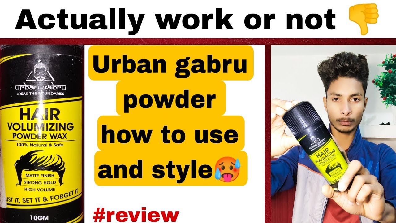 Urban gabru hair Volumizing powder review🤯 in silky hair YouTube